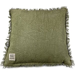 Sizo Handmade SIZO COSHION FAUSÉ 45 x 45 cm - Olive