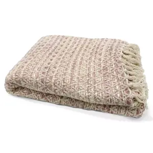 Sizo Handmade Manta Sizo hecha a mano Mumbai 130 x 170 cm - Rosa