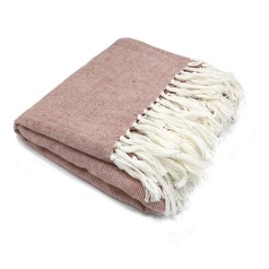 Sizo Handmade Manta de madrás hecha a mano Sizo, 130 x 170 cm, color rosa