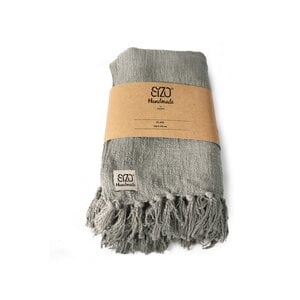 Sizo Handmade Sizo Ręcznie robiona krata 130 x 170 cm - Szara Sizo Handmade Sizo Ręcznie robiona krata 130 x 170 cm - Szara