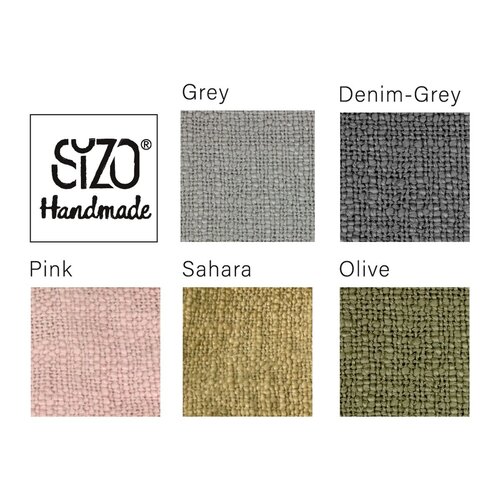 Sizo Handmade SIZO PLaid fait à la main 130 x 170 cm - Gray