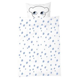 Luckyboysunday Luckyboysunday Coup de couette souris 140 x 200 cm blanc / bleu