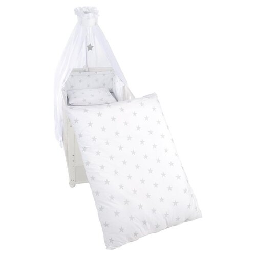 Roba Roba Beddengoedset Little Stars 135 x 100 cm Katoen Wit 4-delig