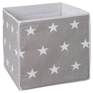 Roba Cestino portaoggetti Roba Little Stars 34 x 34 cm in policotone grigio/bianco Roba Cestino portaoggetti Roba Little Stars 34 x 34 cm in policotone grigio/bianco