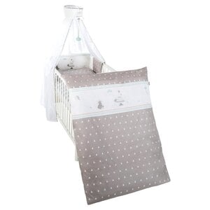 Roba Pościel Roba Tipi Bear 135 x 100 cm Bawełna Taupe 4-częściowa