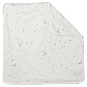 Roba Roba Couverture Magic Stars 80 x 80 cm Coton blanc / gris