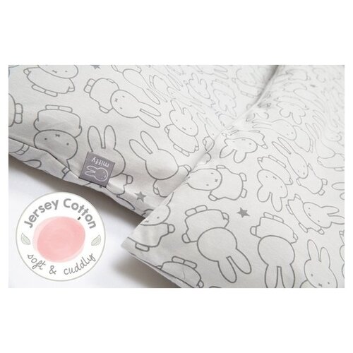Roba Roba Bedtextiel Miffy Junior 135 x 100 cm cotton gray 2-piece