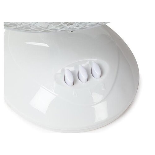 Ventilateur de table - ABS - Ø 23 cm - blanc