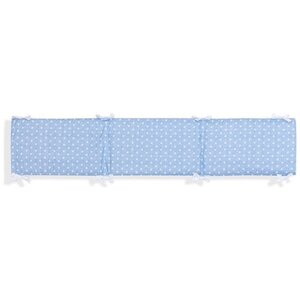 Interbaby Interbaby Box Teppich Star Junior 40 x 185 cm Baumwollblau