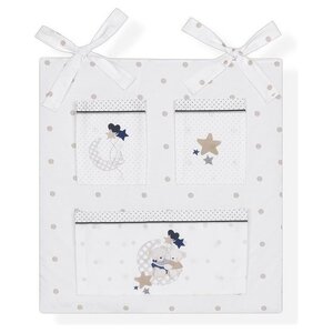 Interbaby Organizador Interbaby Dots Junior 61 X 58 cm Algodón Beige