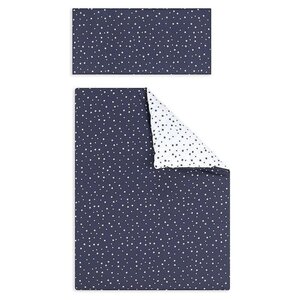 Interbaby Interbaby Dekbedovertrek Sterren 60 X 120 cm Katoen Navy