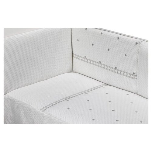 Don Algodon Don Algodon Bedset Enzo Junior Cotton blanc / gris 3 pièces