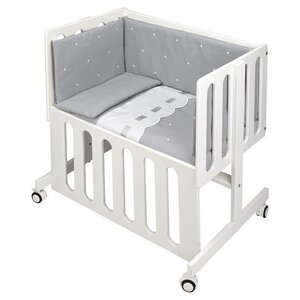 Don Algodon Don Algodon Bedding Zoe Junior Algodón Gris/blanco 3 piezas Don Algodon Don Algodon Bedding Zoe Junior Algodón Gris/blanco 3 piezas