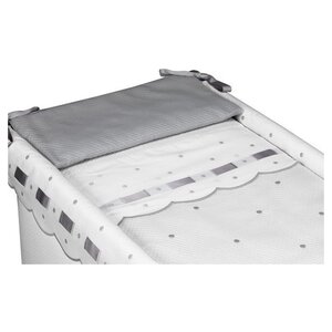 Don Algodon Ropa de cuna Don Algodon Zoe 70 x 45 cm Algodón Blanco/gris Don Algodon Ropa de cuna Don Algodon Zoe 70 x 45 cm Algodón Blanco/gris