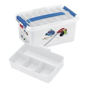 Sunware Caja de hilo de coser Sunware Q-Line con tapa de 6 litros