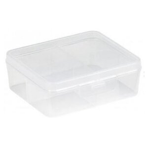 Sunware Caja surtida Sunware Q-Line transparente - 4 compartimentos Sunware Caja surtida Sunware Q-Line transparente - 4 compartimentos