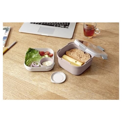 Sunware Sunware Sigma Home – Food To Go Lunch-Set – 3-teiliges Set – Mini-Schüssel, Tablett und großer Behälter – Pink