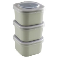 Sunware Sigma Home - Food to Go Lunch Boxs - Ensemble de 3 - Green