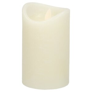 LED Candle Realistic Flame & Timerf function 7.5 x 10 cm - LED candles - Wax