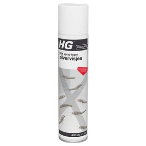 HG HGX spray tegen zilvervisjes 400ml - 13463N - vlekvrij - werkt tot 6 weken
