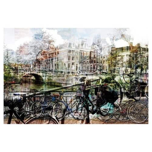 ter Halle ter Halle® Glasschilderij 80 x 120 cm | the Holland Misty City