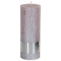 PTMD Candle Metallic Soft Pink - 18 x 7 cm