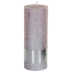 PTMD Ptmd Candle rose doux métallique - 18 x 7 cm