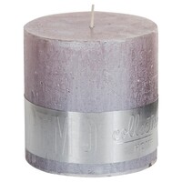 PTMD Candle Metallic Soft pink - 10 x 10 cm