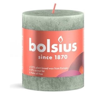 Bolsius Bolsius Stub candle Jade Green - Ø68 mm - Height 8 cm - Green - 35 burning hours
