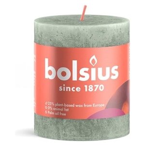 Bolsius Bolsius Stub Candle Jade VERT - Ø68 mm - Hauteur 8 cm - Green - 35 heures de combustion