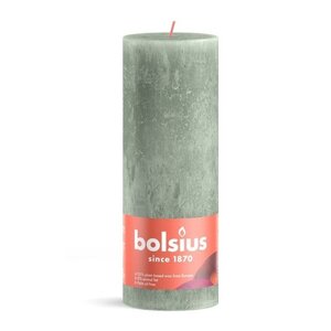 Bolsius Bolsius Stub candle Jade Green - Ø68 mm - Height 19 cm - Green - 85 burning hours