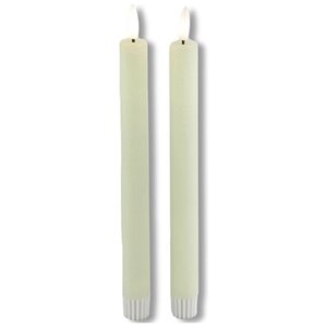 Abendessen Süßigkeiten rustikal mit LED -Creme 24 cm - P/2