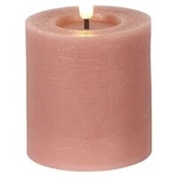 Countryfield LED Stub candle Rustic 8 cm - Pink