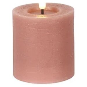 Countryfield Countryfield LED Stub candle Rustic 8 cm - Pink Countryfield Countryfield LED Stub candle Rustic 8 cm - Pink