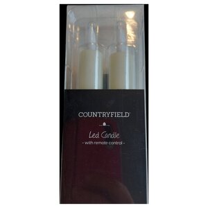 Candele LED Rustic Cream 15 cm - P/2