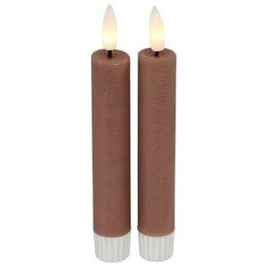 Dinner candy rustic with LED pink 15 cm - 2 pieces Dinner candy rustic with LED pink 15 cm - 2 pieces