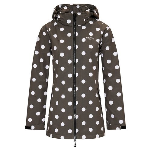 Nordberg Nordberg Polka Dot Half Dames Softshell - Kleur Groen - Maat S