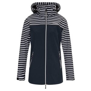 Nordberg Nordberg Maddy - Softshell Outdoor Zomerjas Dames - Navy Stripe - Maat S