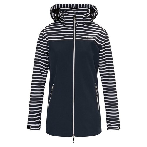 Nordberg Nordberg Maddy - Softshell Outdoor Zomerjas Dames - Navy Stripe - Maat S