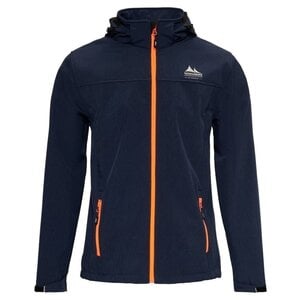 Nordberg Outdoor Nordberg Mats - Giacca estiva softshell da uomo - Blu navy/blu scuro mélange - Taglia M