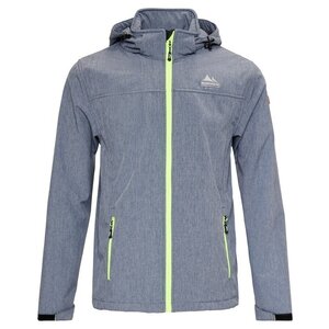 Nordberg NORDBERG MATS - Softshell Outdoor Summer Veste Men - Ocean Blue / Grey Melange - Taille m