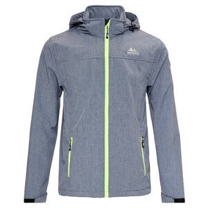 Nordberg Nordberg Mats - Softshell Outdoor Summer Jacket Men - Ocean Blue/Gray Melange - Size L