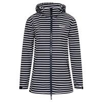 Nordberg Breton - Softshell extérieur veste d'été dames - marine / bleu foncé rayé - taille s