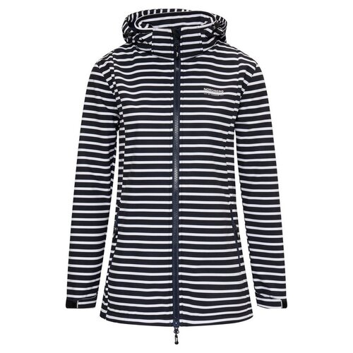 Nordberg Nordberg Breton - Softshell Outdoor Summer Jacket Ladies - Navy/Dark blue striped - Size S