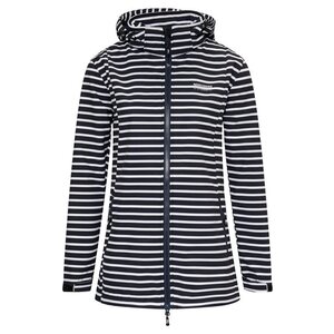 Nordberg Nordberg Breton - Chaqueta softshell de verano para mujer - Rayas azul marino/azul oscuro - Talla M