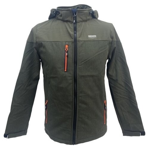 Nordberg Nordberg Lark - Softshell Outdoor Sommer Frauen Kinder - Army Groen Melange - Größe 128