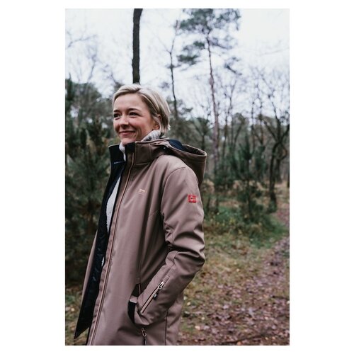 Nordberg Nordberg Astera Winter Jacket - Ladies - Softshell - Taupe - Size 4XL