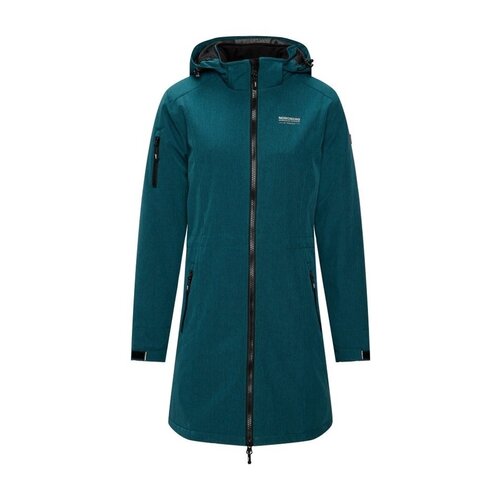 Nordberg Nordberg Gitte - Langer Wintermantel - Damen - Lagunenmischung - Größe 4xl Nordberg Nordberg Gitte - Langer Wintermantel - Damen - Lagunenmischung - Größe 4xl
