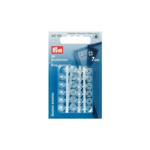 Prym Prym -Druckknöpfe transparent 7 mm - 24 Teile