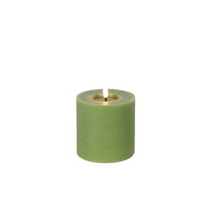Countryfield Country LED Stub Candle rustique 10 cm - vert clair